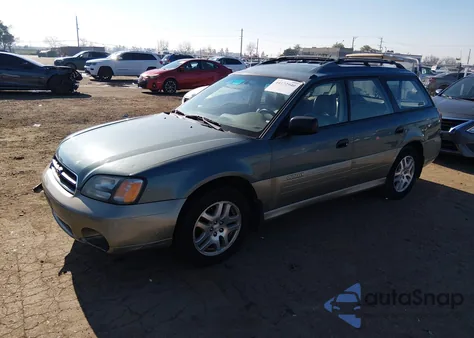 2000 Subaru Outback z USA, uszkodzony, nr VIN 4S3BH6754Y7658039